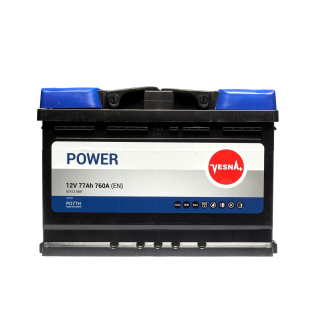 Аккумулятор Vesna 77 Ah 12 V 760A (-/+) Power Euro 278*175*190 (415077) Аккумулятор Vesna 77 Ah 12 V 760A (-/+) Power Euro 278*175*190 (415077)