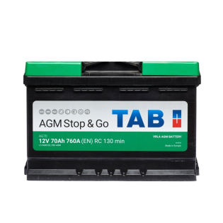 Аккумулятор TAB 70 Ah 12 V 760 A (-/+) AGM - Euro 278*175*190 (213 070) Аккумулятор TAB 70 Ah 12 V 760 A (-/+) AGM - Euro 278*175*190 (213 070)