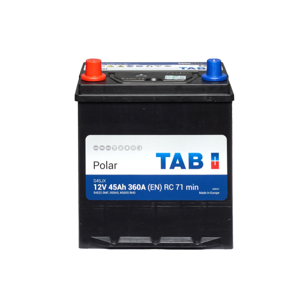 Аккумулятор TAB 45 Ah 12 V 360 A (+/-) Polar Japan 196*134*205 (226) (246 545)