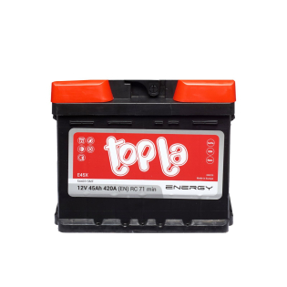 Аккумулятор Topla 45 Ah 12 V 420 A (+/-) Energy Euro 207*175*175 (108 345) Аккумулятор Topla 45 Ah 12 V 420 A (+/-) Energy Euro 207*175*175 (108 345)