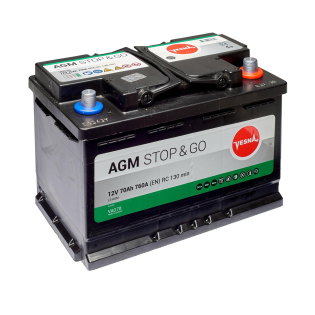 Аккумулятор Vesna 70 Ah 12 V 760 A (-/+) AGM - Euro 278*175*190 (314 070) Аккумулятор Vesna 70 Ah 12 V 760 A (-/+) AGM - Euro 278*175*190 (314 070)