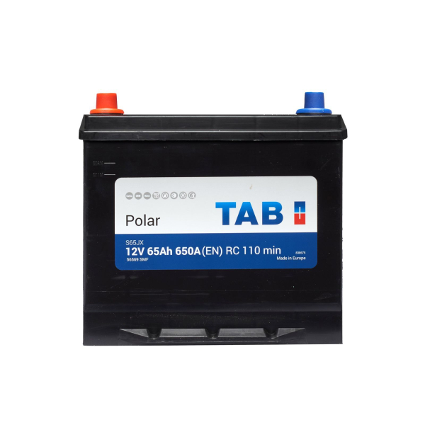 Акумулятор TAB 65 Ah 12 V 650 A (+/-) Polar Japan 230*173*200 (220) (246 965)