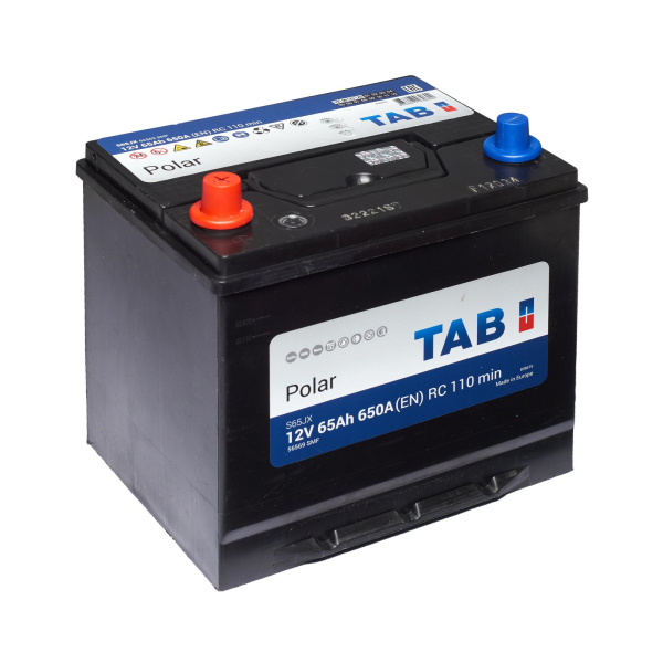 Акумулятор TAB 65 Ah 12 V 650 A (+/-) Polar Japan 230*173*200 (220) (246 965)