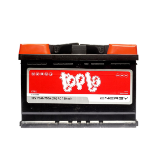 Аккумулятор Topla 75 Ah 12 V 750A (+/-) Energy Euro 278*175*190 (108375) Аккумулятор Topla 75 Ah 12 V 750A (+/-) Energy Euro 278*175*190 (108375)