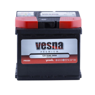 Аккумулятор Vesna 55 Ah 12 V 560 A (-/+) Premium Euro 207*175*190 (415 455) Аккумулятор Vesna 55 Ah 12 V 560 A (-/+) Premium Euro 207*175*190 (415 455)