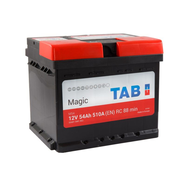 Акумулятор TAB 54 Ah 12 V 510 A (-/+) Magic Euro 207*175*175 (189 054)