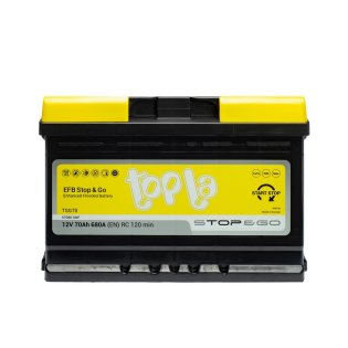 Аккумулятор Topla 70 Ah 12 V 760 A (-/+) EFB - Euro 278*175*190 (112 070) Аккумулятор Topla 70 Ah 12 V 760 A (-/+) EFB - Euro 278*175*190 (112 070)