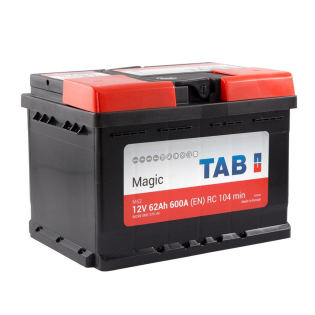 Аккумулятор TAB 62 Ah 12 V 600 A (-/+) Magic Euro 242*175*175 (189 063) Аккумулятор TAB 62 Ah 12 V 600 A (-/+) Magic Euro 242*175*175 (189 063)