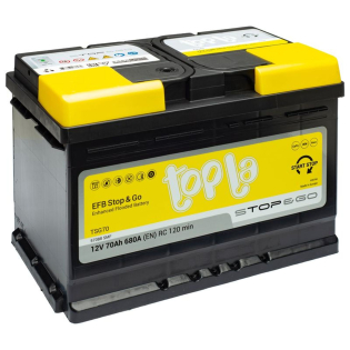 Аккумулятор Topla 70 Ah 12 V 760 A (-/+) EFB - Euro 278*175*190 (112 070) Аккумулятор Topla 70 Ah 12 V 760 A (-/+) EFB - Euro 278*175*190 (112 070)