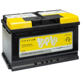 Аккумулятор Topla 80 Ah 12 V 760 A (-/+) EFB - Euro 315*175*190 (112 080) Аккумулятор Topla 80 Ah 12 V 760 A (-/+) EFB - Euro 315*175*190 (112 080)