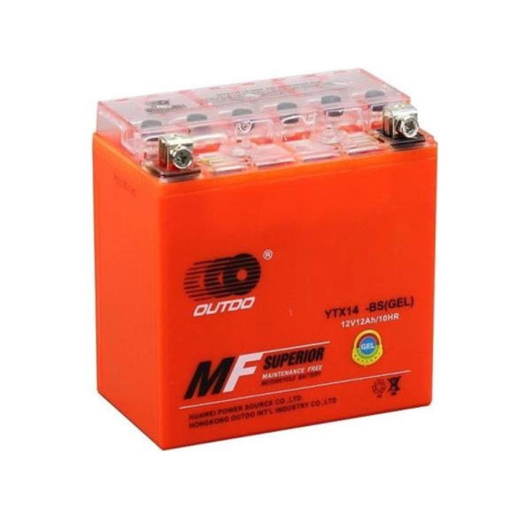 Аккумулятор для мото Outdo 12 Ah 12 V 220 A +/- 150*85*145 UTX14-BS GEL (HCOG-12-0)