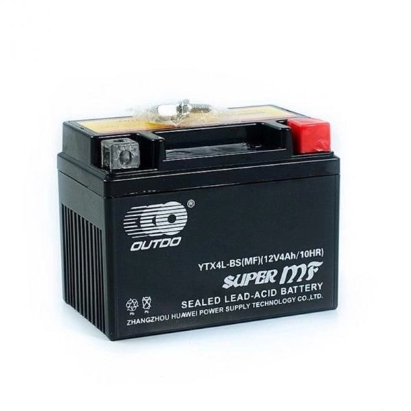 Аккумулятор для мото Outdo 4 Ah 12 V 115 A -/+ UTX4L-BS MF 175*85*155 GEL (HCOMF4-1)