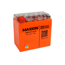 Акумулятор для мото MAXION 12 Ah 12 V (+/-) Gel 150*87*145 (MXBM-YTX14-BS Gel) Акумулятор для мото MAXION 12 Ah 12 V (+/-) Gel 150*87*145 (MXBM-YTX14-BS Gel)