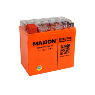 Акумулятор для мото MAXION 12 Ah 12 V (+/-) Gel 150*87*145 (MXBM-YTX14-BS Gel) Акумулятор для мото MAXION 12 Ah 12 V (+/-) Gel 150*87*145 (MXBM-YTX14-BS Gel)