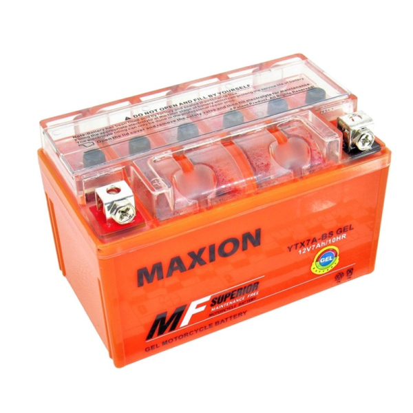Акумулятор для мото гелевий MAXION 7 Ah 12V 90 А (+/-) 150*87*94 мм (MXBM-YTX7A-BS GEL)