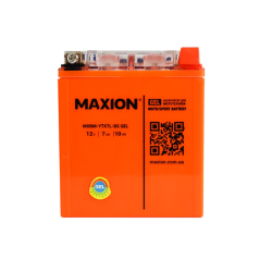 Аккумулятор для мото MAXION 7 Ah 12 V 10 Hr GEL (YTX 7L-BS)