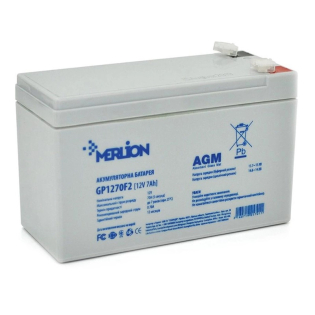 Аккумулятор MERLION 7 Ah 12 V AGM тяговый 150*65*95 (GP1270F2) Аккумулятор MERLION 7 Ah 12 V AGM тяговый 150*65*95 (GP1270F2)