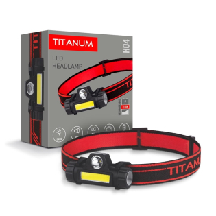 Налобний світлодіодний ліхтарик TITANUM TLF-H04 200 Lm 6500 K Налобний світлодіодний ліхтарик TITANUM TLF-H04 200 Lm 6500 K