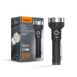 Портативний світлодіодний ліхтарик VIDEX VLF-A505С 5500 Lm 5000 K Портативний світлодіодний ліхтарик VIDEX VLF-A505С 5500 Lm 5000 K