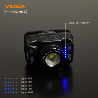 Налобний світлодіодний ліхтарик VIDEX VLF-H045Z 270 Lm 5000 K Налобний світлодіодний ліхтарик VIDEX VLF-H045Z 270 Lm 5000 K
