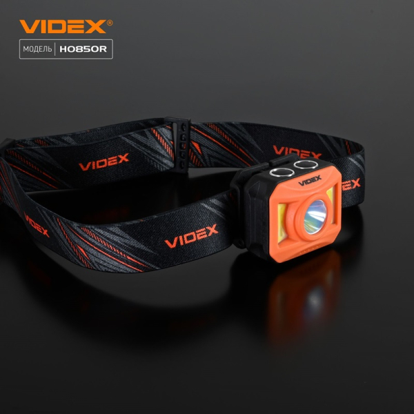 Налобный светодиодный фонарик VIDEX VLF-H085-OR 400 Lm 5000 K