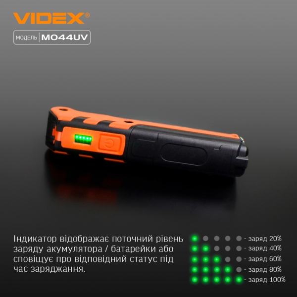Портативний багатоцільовий ліхтарик VLF-M044UV 400 Lm 4000 K