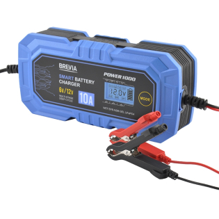 BREVIA Зарядное устройство АКБ BREVIA 10A, 6V/12V, 4-200Ah BREVIA Зарядное устройство АКБ BREVIA 10A, 6V/12V, 4-200Ah