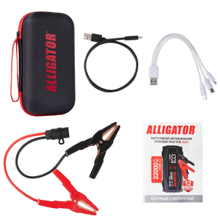 ALLIGATOR Пусковий пристрій 400 A / 800 A 1600 mAh ALLIGATOR Пусковий пристрій 400 A / 800 A 1600 mAh