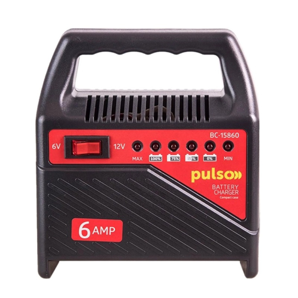 Зарядний пристрій PULSO BC-15860 6 12 V / 6 A / 15-80 AHR / світлодіодн.індик.